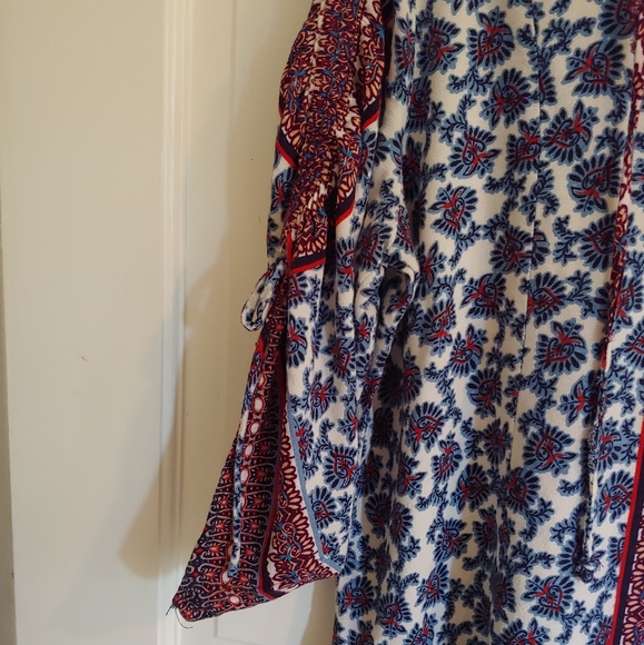 Democracy blouse, Americana colors, boho feel, LG - Picture 3 of 4